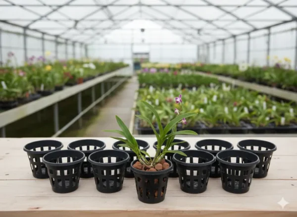 Set of 10 Large Orchid Pots (5 inch)