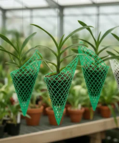 Set of 10 Cone Net Planter(GREEN)
