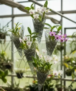 Set of 10 Cone Net Planter (GREY)