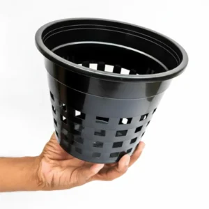 Set of 10 Extra Large Orchid Pots (BLACK)