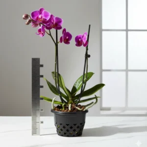 Alternative view of Set of 10 Extra Large Orchid Pots (BLACK)