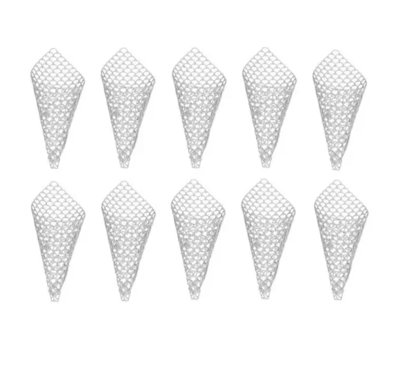 Set of 10 Cone Net Planter (White) - Image 2
