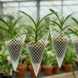Set of 10 Cone Net Planter (White)
