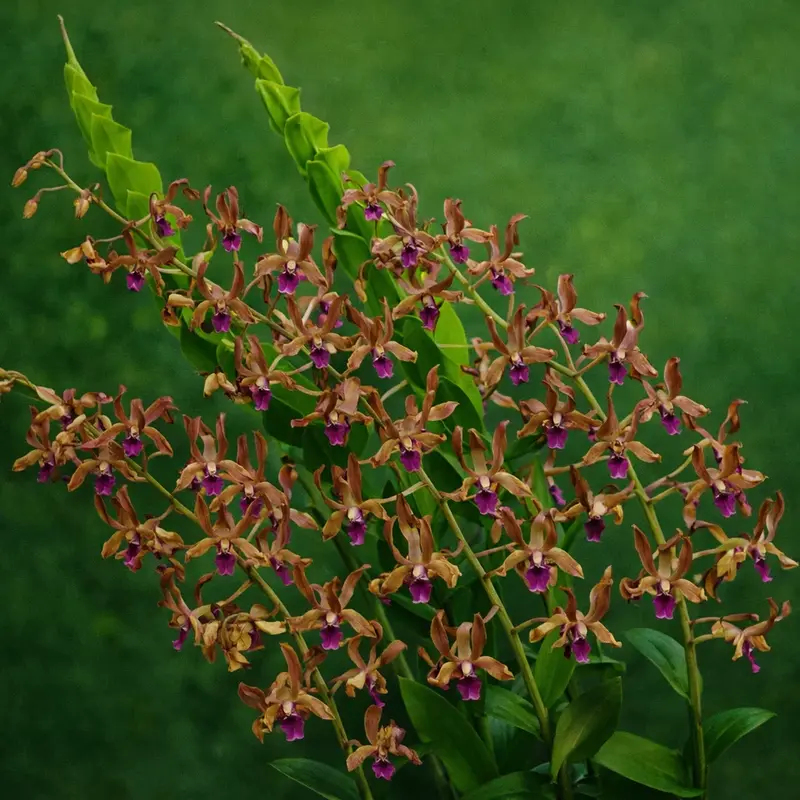 Ready to Flower Size Dendrobium Brown Spin